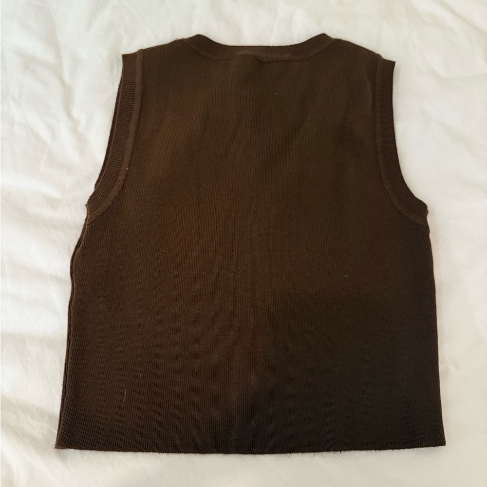 Zara Brown Crop Top - Picture 3 of 3